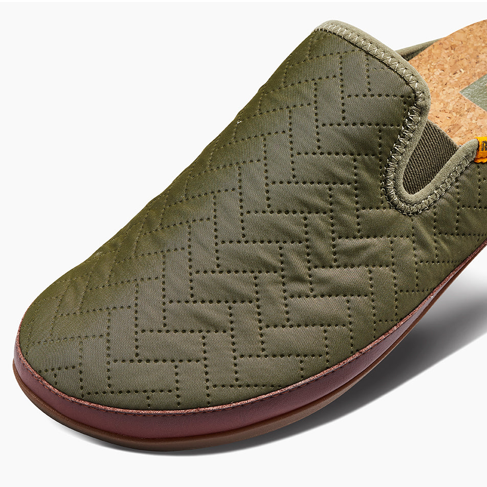 Reef Mens Cushion Homey Shoes in Olive ID 0prdVHYO