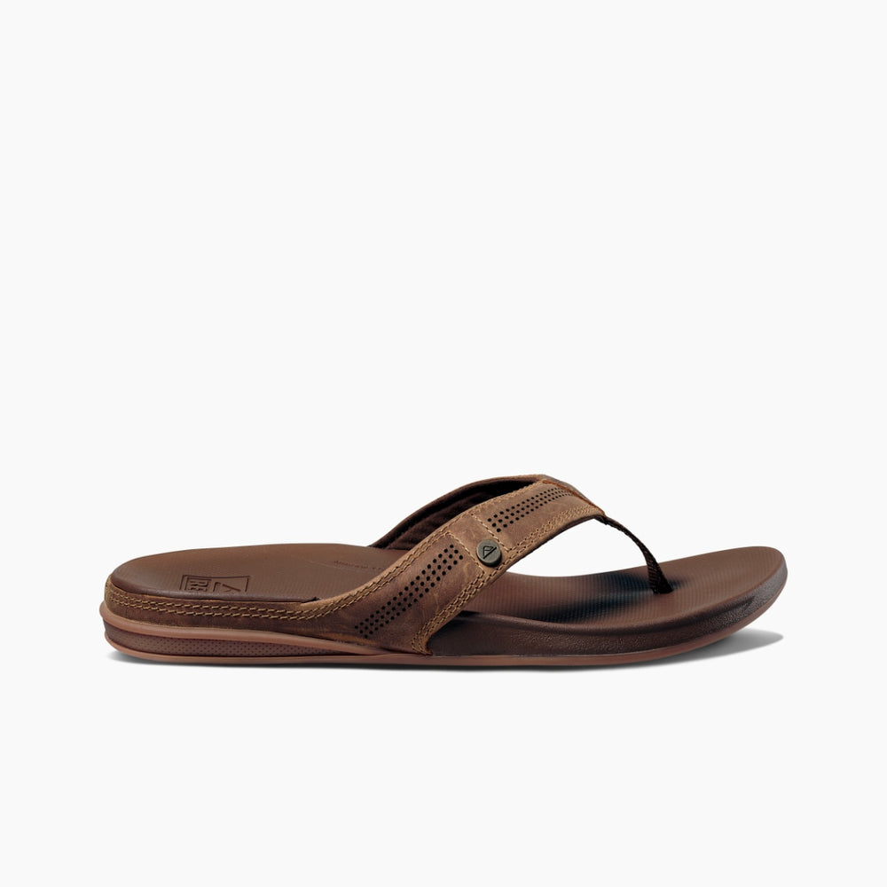 Reef Mens Cushion Lux Leather Sandals ID 1ByHLumM