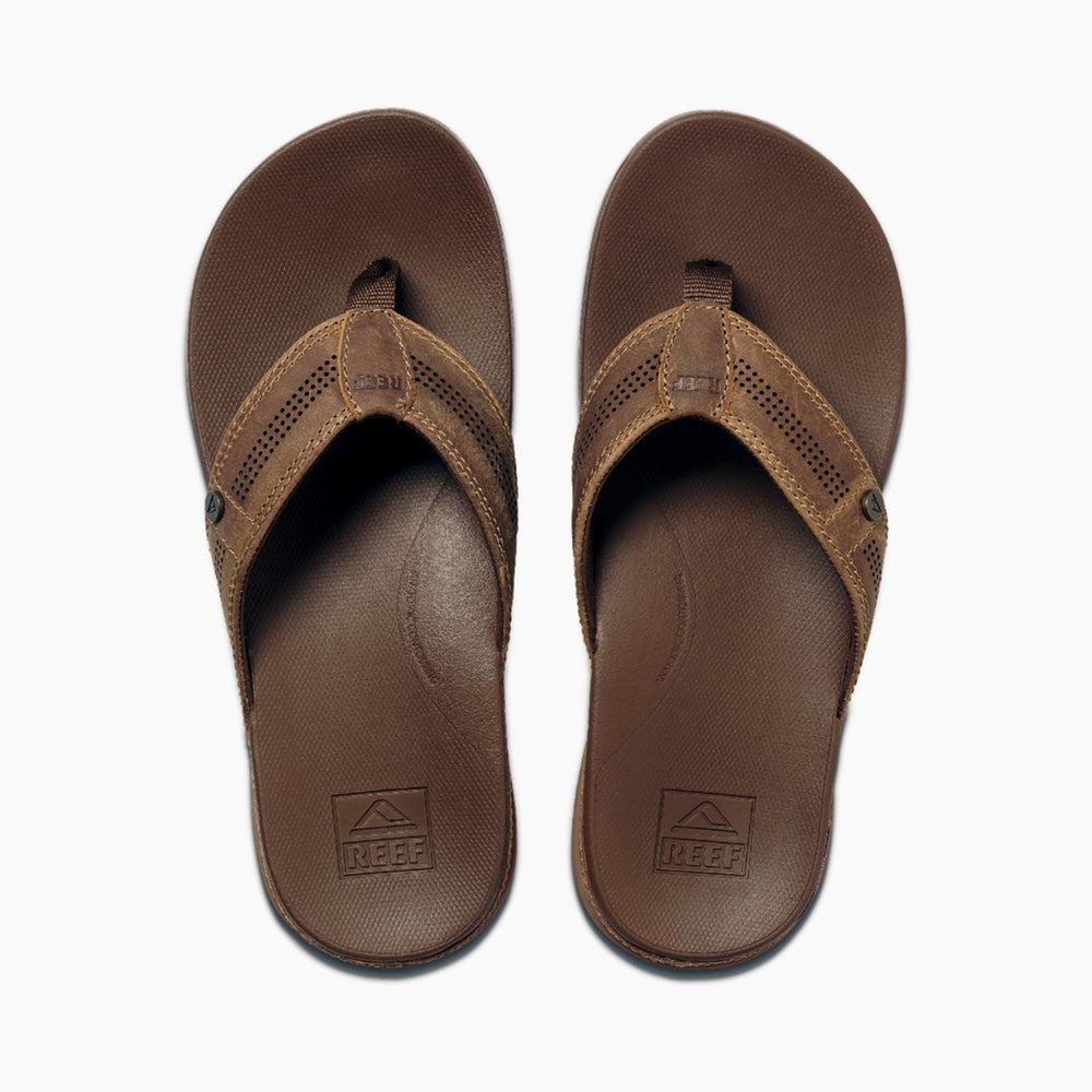 Reef Mens Cushion Lux Leather Sandals ID 1ByHLumM