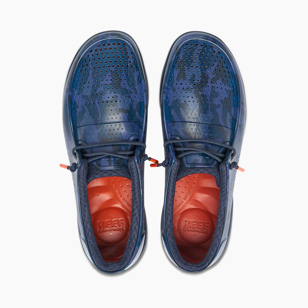 Reef Mens Water Coast Prints Shoes (Navy Camo) ID 1OncSBpd