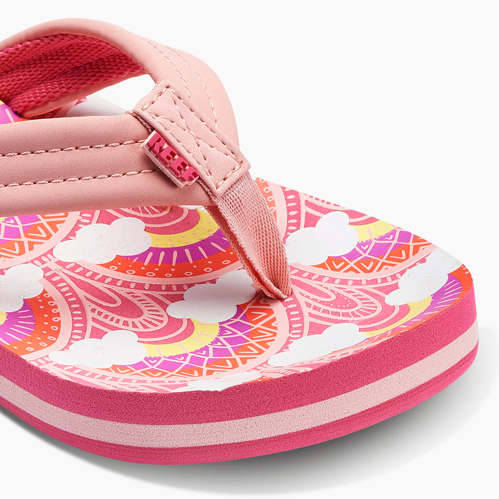 Reef Girls Sandals Kids Ahi in Rainbows And Clouds ID 1VRNNSTT