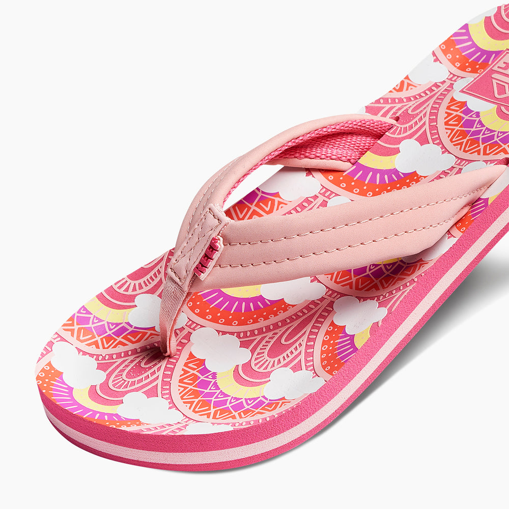 Reef Girls Sandals Kids Ahi in Rainbows And Clouds ID 1VRNNSTT