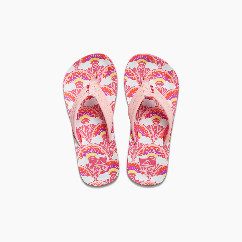 Reef Girls Sandals Kids Ahi in Rainbows And Clouds ID 1VRNNSTT
