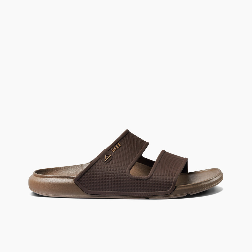 Reef Mens Oasis Double Strap Slides In Brown/Tan ID 2QDjVO7A