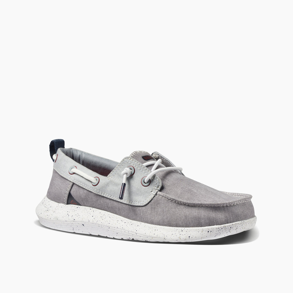 Reef Mens SWELLsole Pier Slip-On Shoes in Grey ID 2wa3y1tm