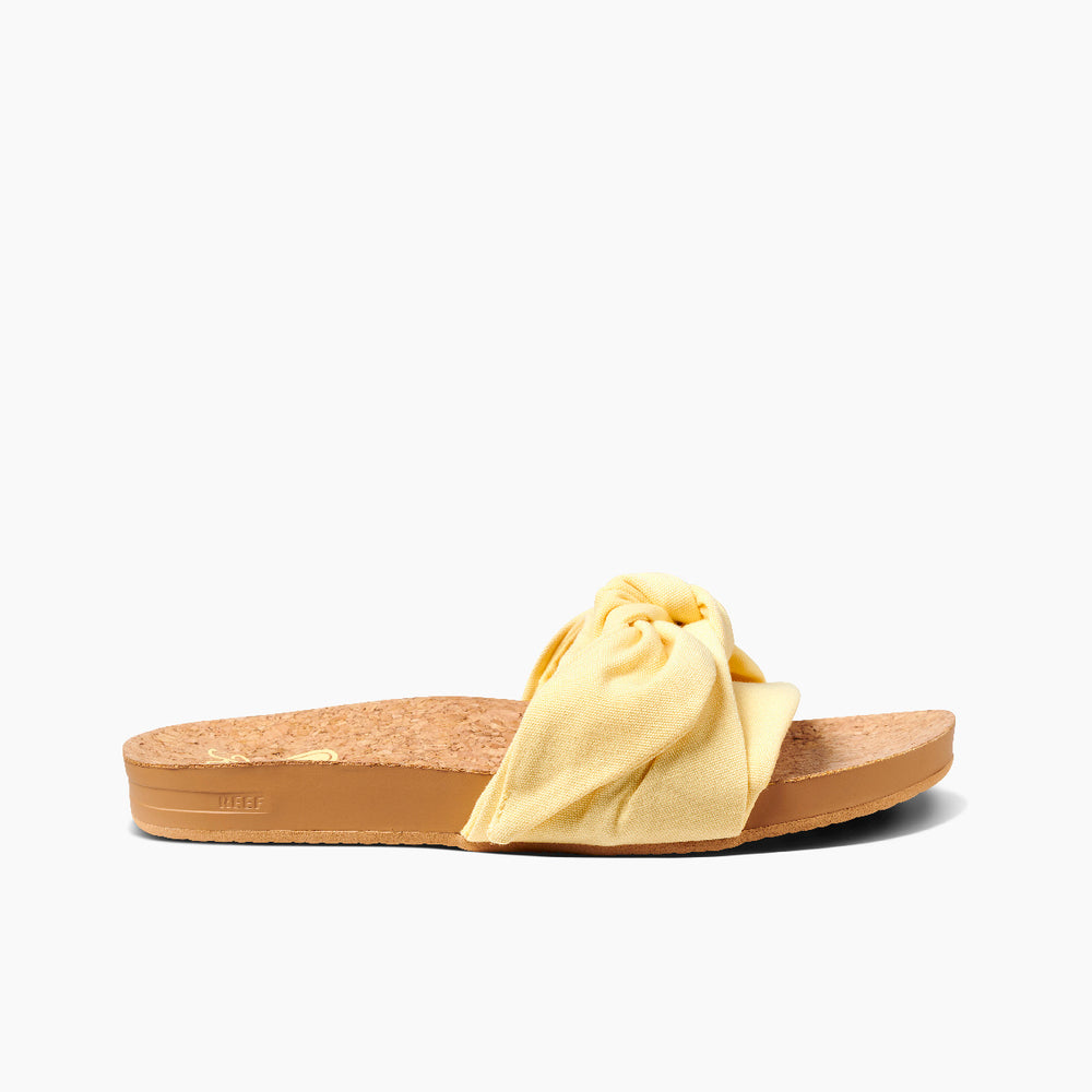 Reef Womens Knotty Scout Slide Sandals (Sun) ID 32hXyYu5