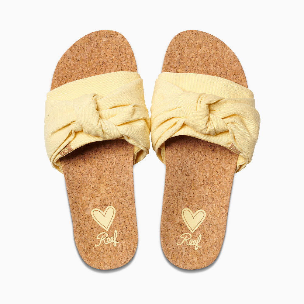 Reef Womens Knotty Scout Slide Sandals (Sun) ID 32hXyYu5