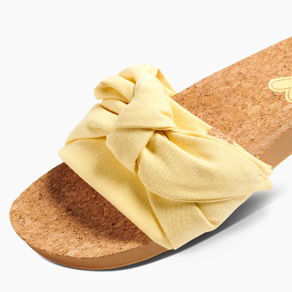 Reef Womens Knotty Scout Slide Sandals (Sun) ID 32hXyYu5