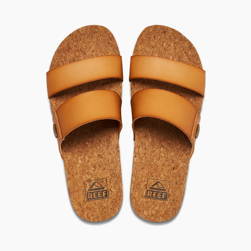 Reef Womens Cushion Vista Higher Sandals in Natural ID 3kJH3gRe