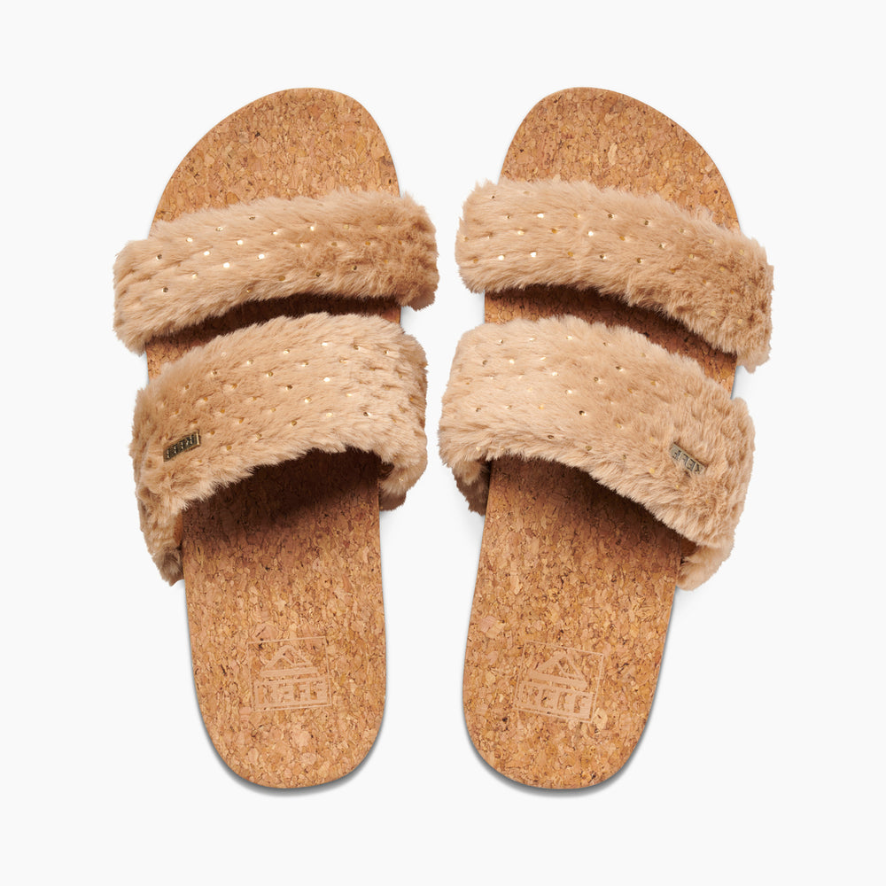 Reef Womens Vista Hi Cozy Slides (Tan) ID 41UOOUyR