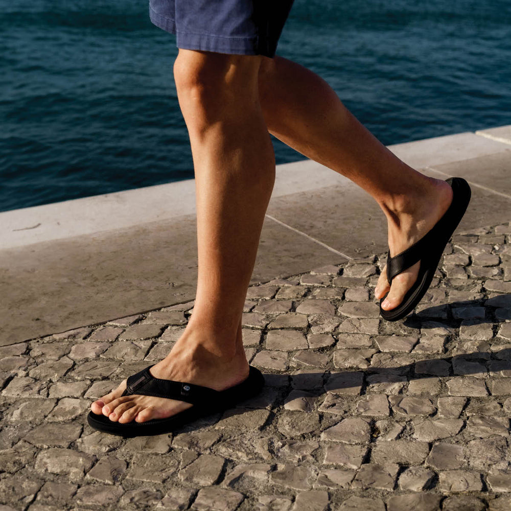 Reef Mens Sandals Phantom Nias In Black/Grey ID 4soJ4KXB