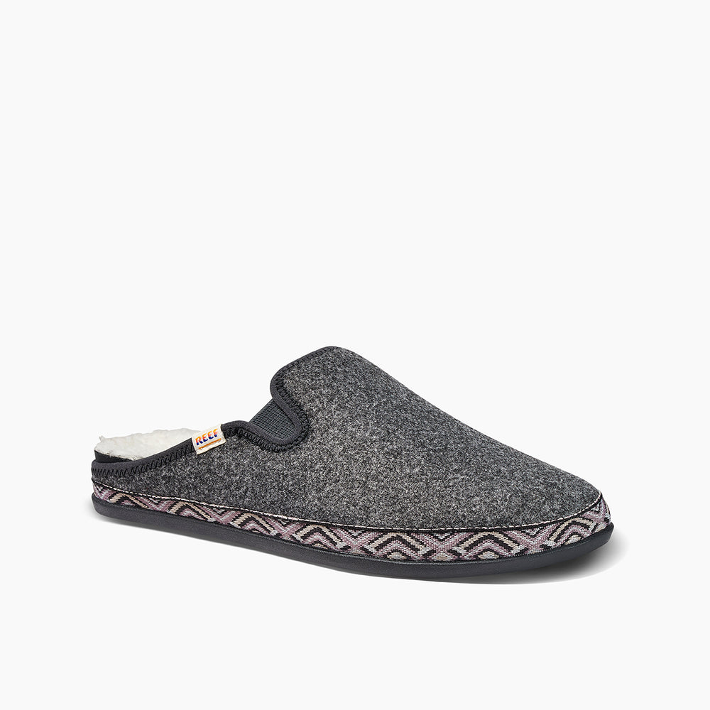 Reef Womens Cushion Homey Snuggles Slippers (Black Night) ID 512NzuKL  Reef Womens Cushion Homey Snuggles Slippers (Black Night) ID 512NzuKL