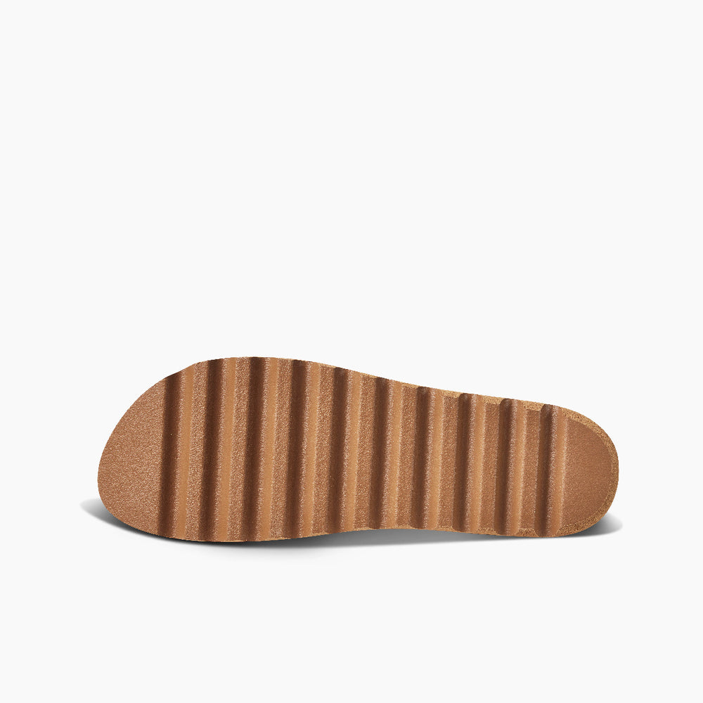 Reef Womens Cushion Bloom Hi Slides in Natural ID 5KpMRDKY