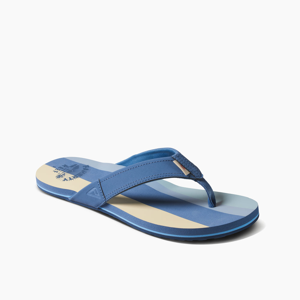Reef Mens Newport X Faherty Sandals in Sun And Waves ID 5ZDEktO2