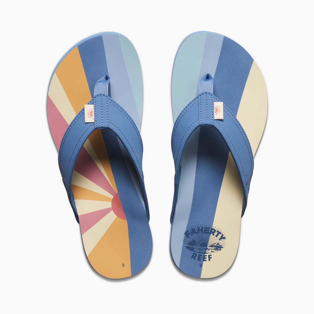 Reef Mens Newport X Faherty Sandals in Sun And Waves ID 5ZDEktO2