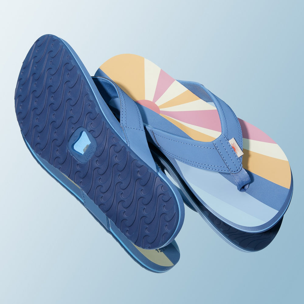 Reef Mens Newport X Faherty Sandals in Sun And Waves ID 5ZDEktO2