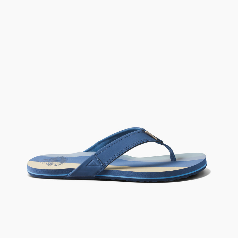 Reef Mens Newport X Faherty Sandals in Sun And Waves ID 5ZDEktO2