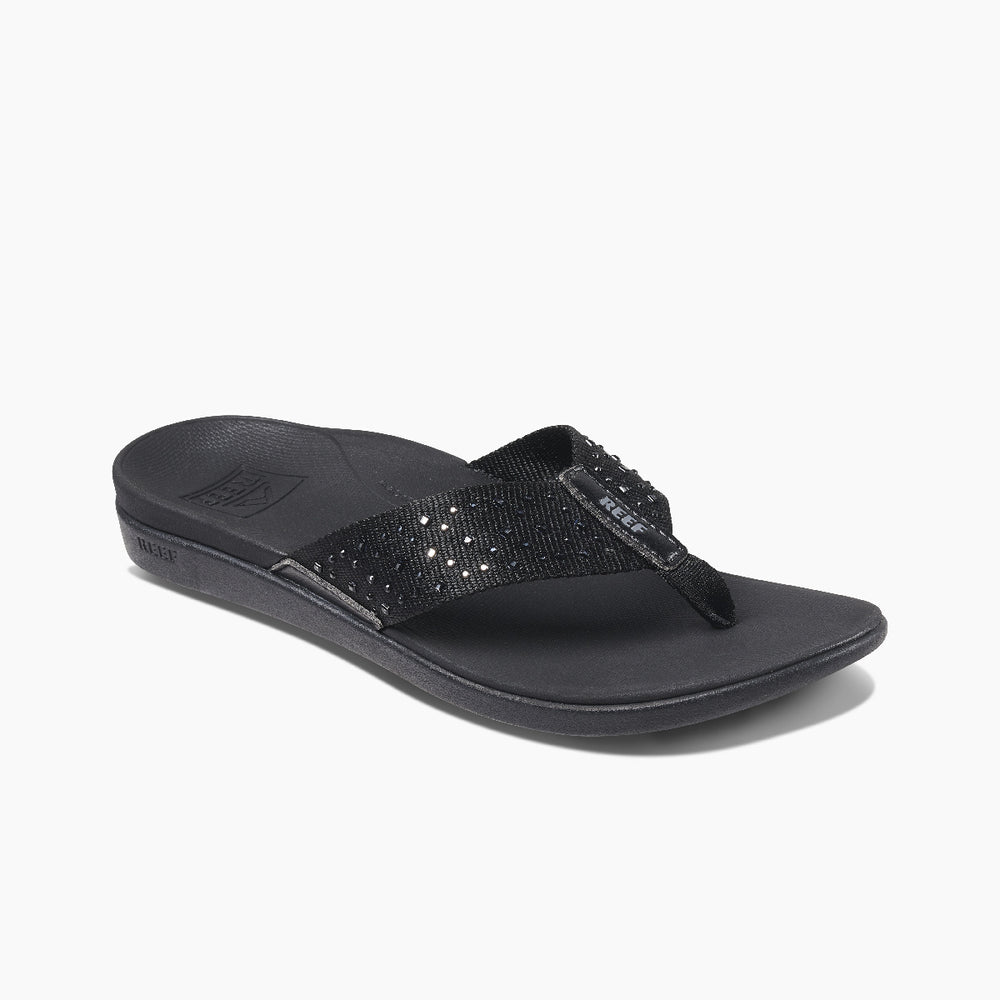 Reef Womens Reef Ortho Jewels Sandals in Black ID 5m0SHJaD