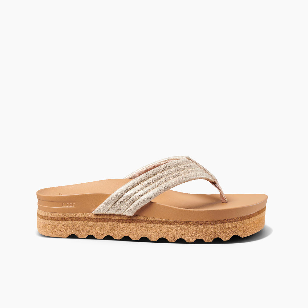 Reef Womens Cushion Shea Hi Sandals (Tan/Champagne) ID 5p7vxISS