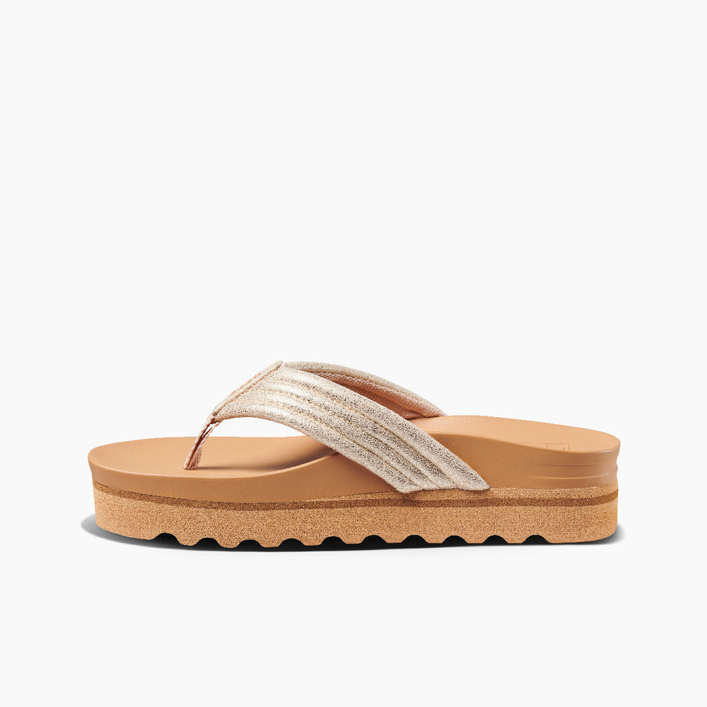 Reef Womens Cushion Shea Hi Sandals (Tan/Champagne) ID 5p7vxISS
