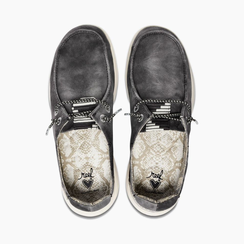 Reef Womens Reef Cushion Coast Shoes in Washed Black ID 5r0vAT6g