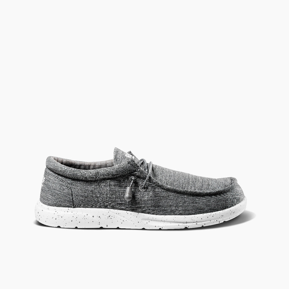Reef Mens Cushion Coast Textile Shoes in Charcoal ID 65bhjatz