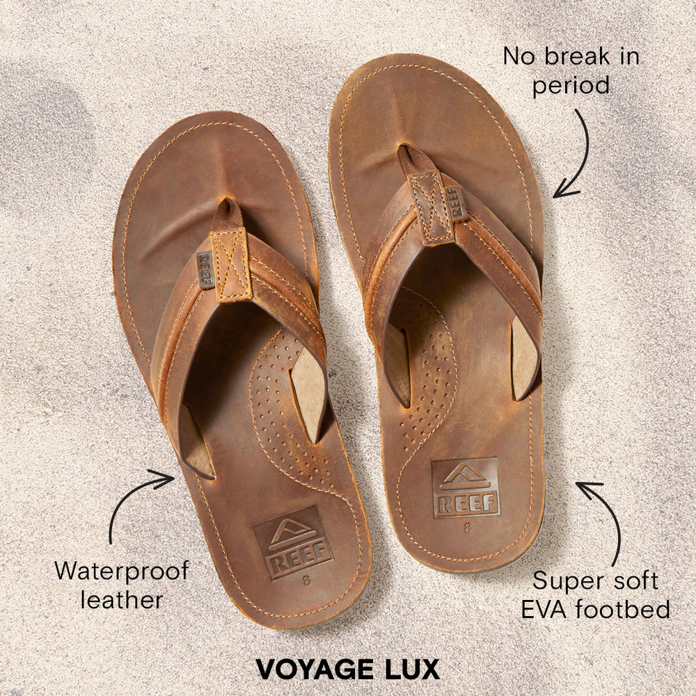 Reef Voyage Lux Mens Sandals ID 6eaKTzbv