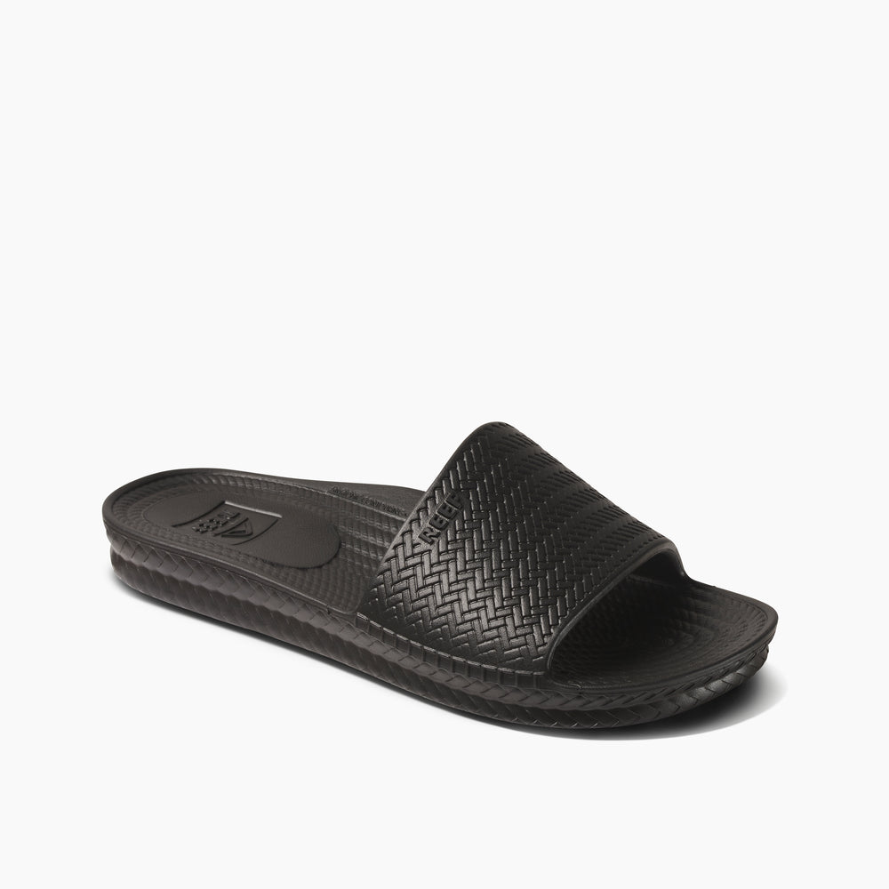 Reef Womens Water Scout Slide in Black ID 6evmNq1a