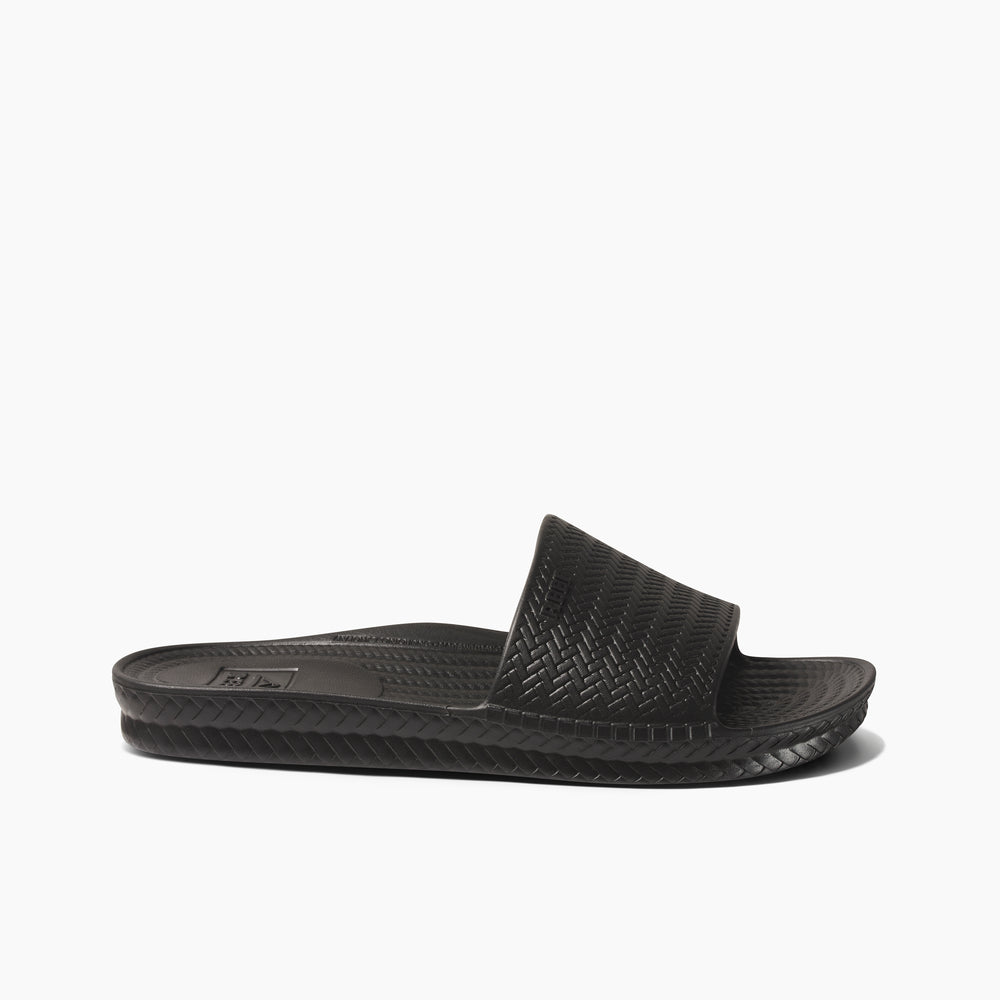 Reef Womens Water Scout Slide in Black ID 6evmNq1a