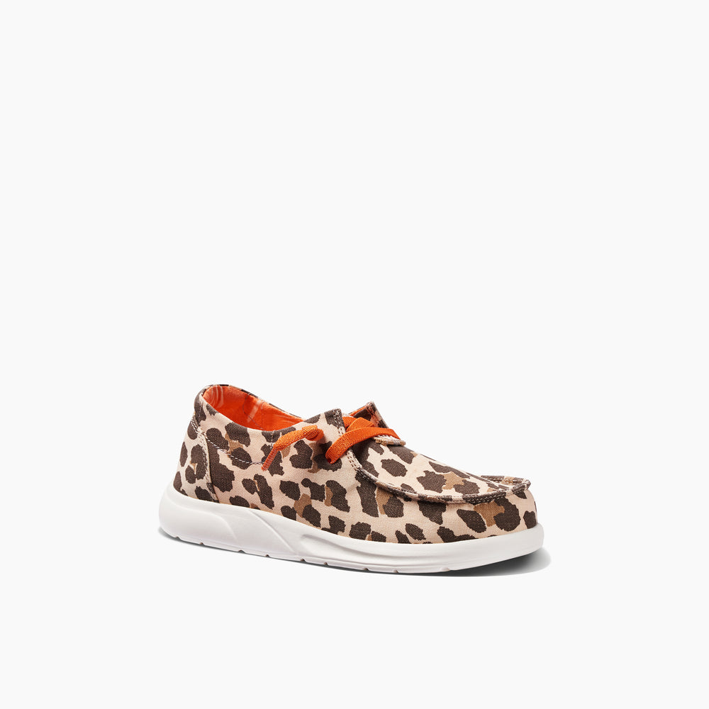 Reef Girls Shoes Kids Cushion Coast in Leopard ID 6nJrC0Ui