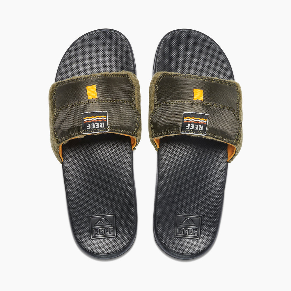 Reef Mens Jacket Stash Slides (Forest Green) ID 728hsqeP