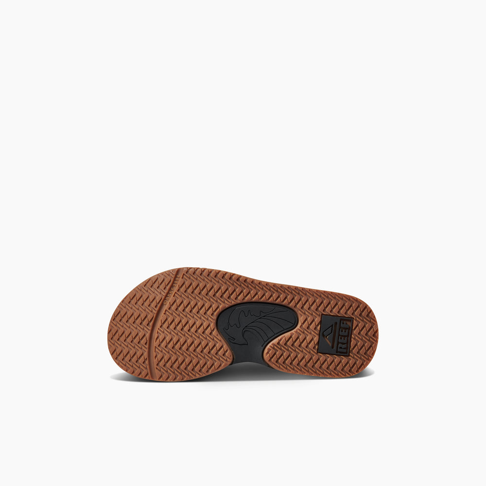 Reef Boys Sandals Kids Fanning in Black/Silver ID 7mrxS5RE Reef Boys Sandals Kids Fanning in Black/Silver ID 7mrxS5RE