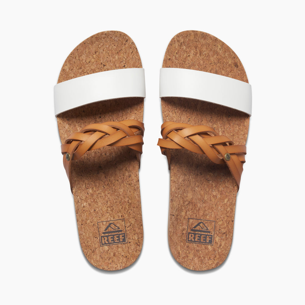 Reef Womens Cushion Vista Hi Twist Sandals in Natural/White ID 7zflFCaG Reef Womens Cushion Vista Hi Twist Sandals in Natural/White ID 7zflFCaG