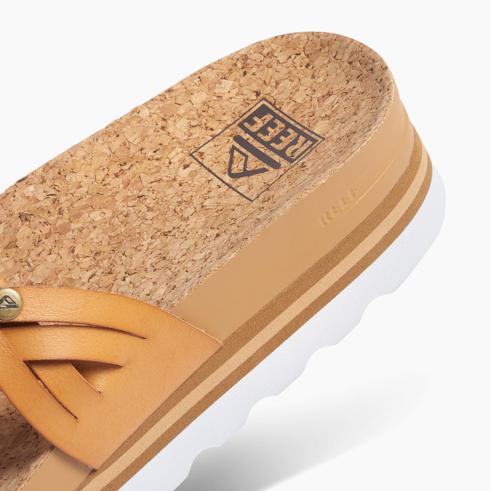 Reef Womens Cushion Vista Hi Twist Sandals in Natural/White ID 7zflFCaG Reef Womens Cushion Vista Hi Twist Sandals in Natural/White ID 7zflFCaG