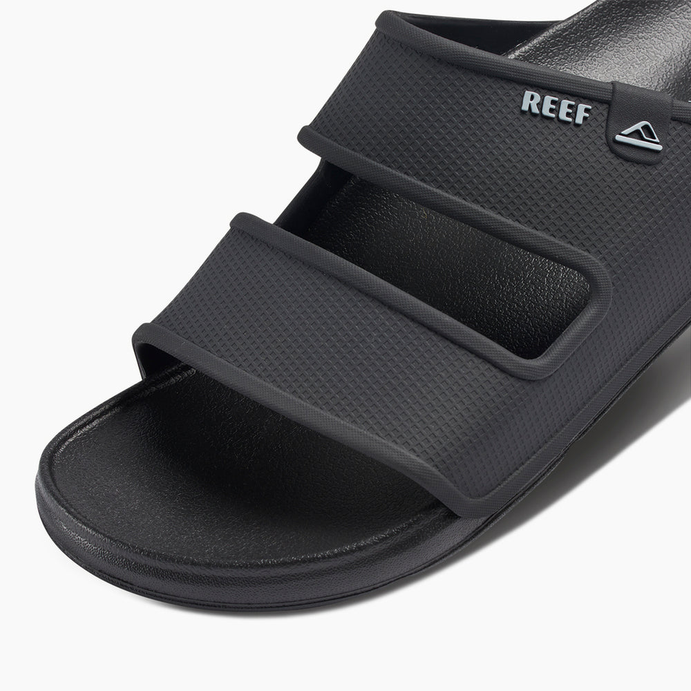 Reef Mens Oasis Double Strap Slides In Black ID 87FAYwUN