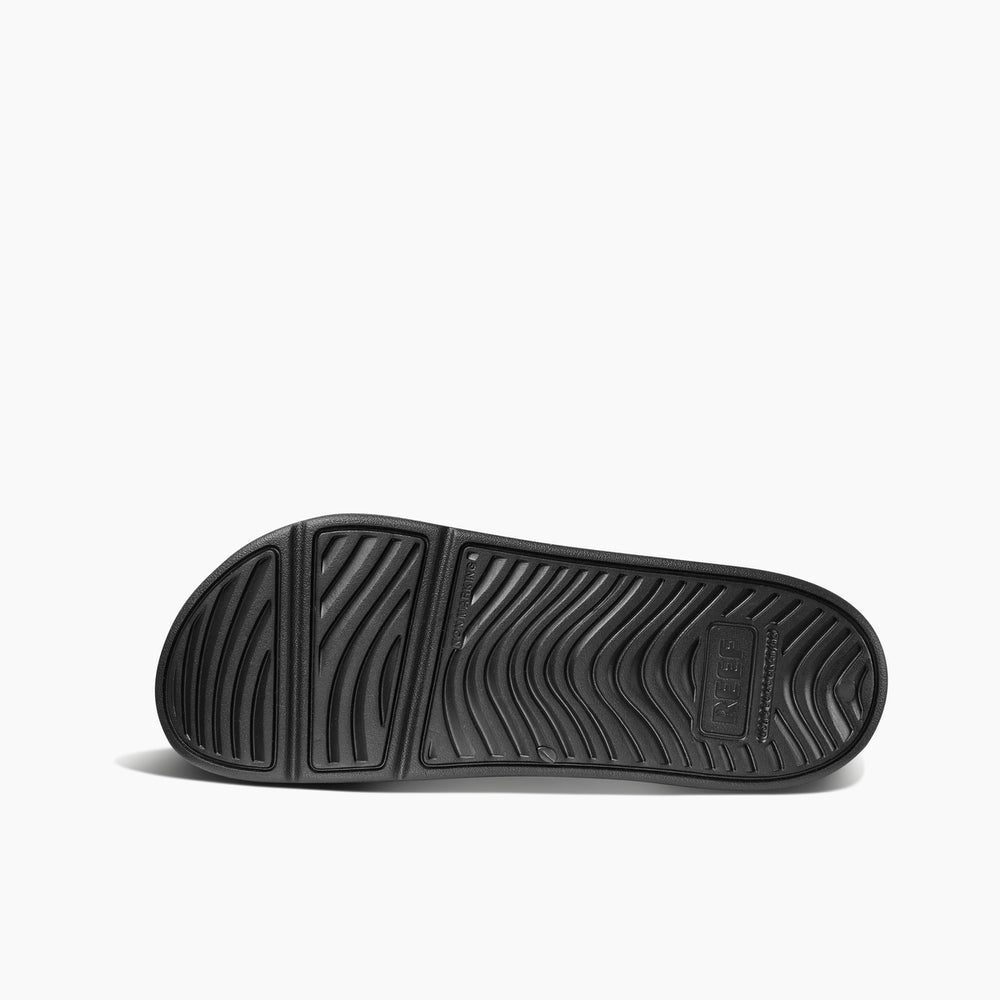 Reef Mens Oasis Double Strap Slides In Black ID 87FAYwUN