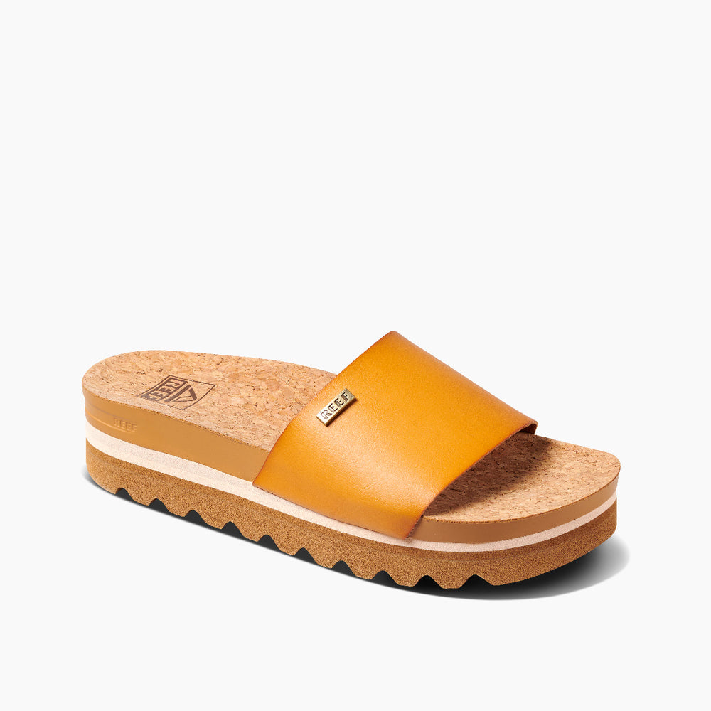 Reef Womens Cushion Scout Hi Slides in Natural ID 8TJgTlK9
