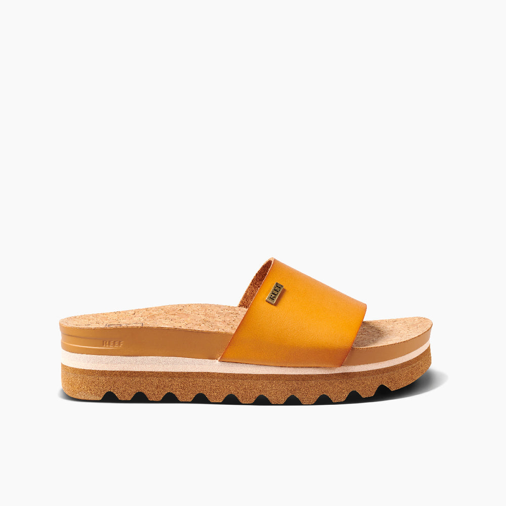 Reef Womens Cushion Scout Hi Slides in Natural ID 8TJgTlK9
