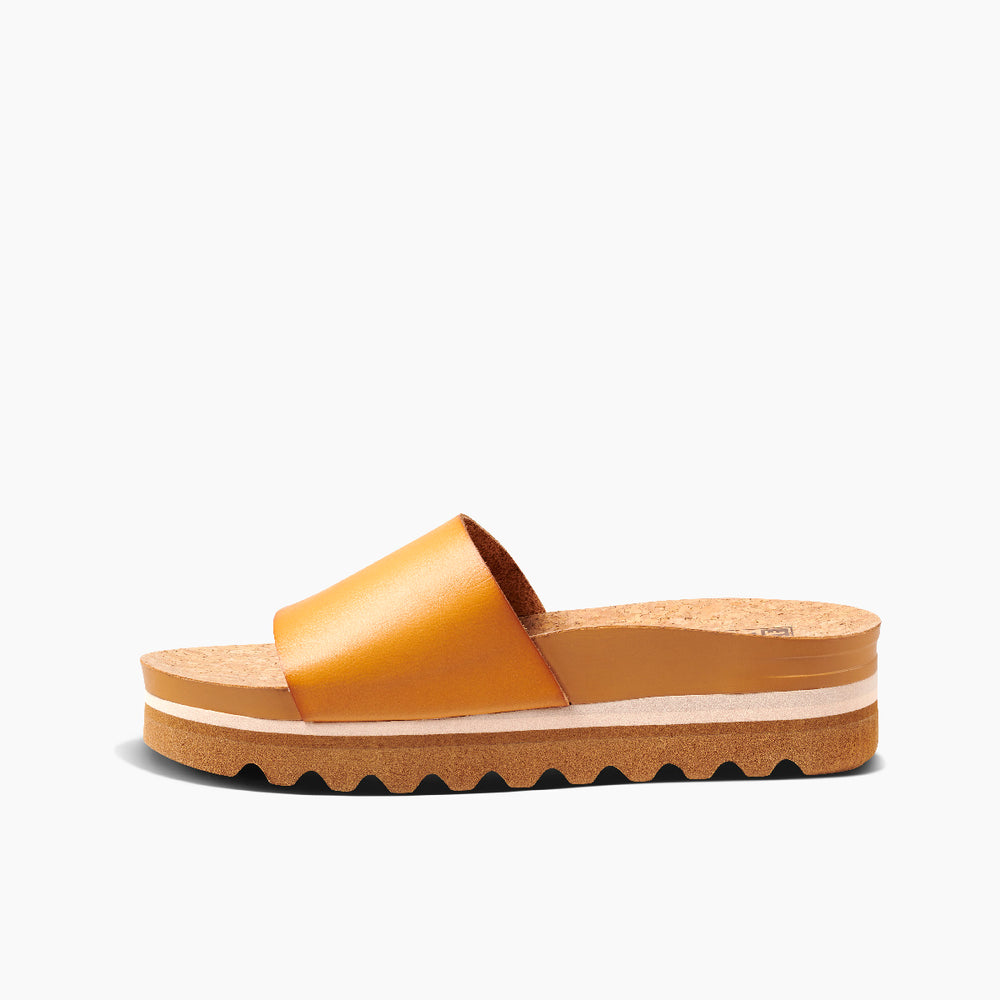 Reef Womens Cushion Scout Hi Slides in Natural ID 8TJgTlK9