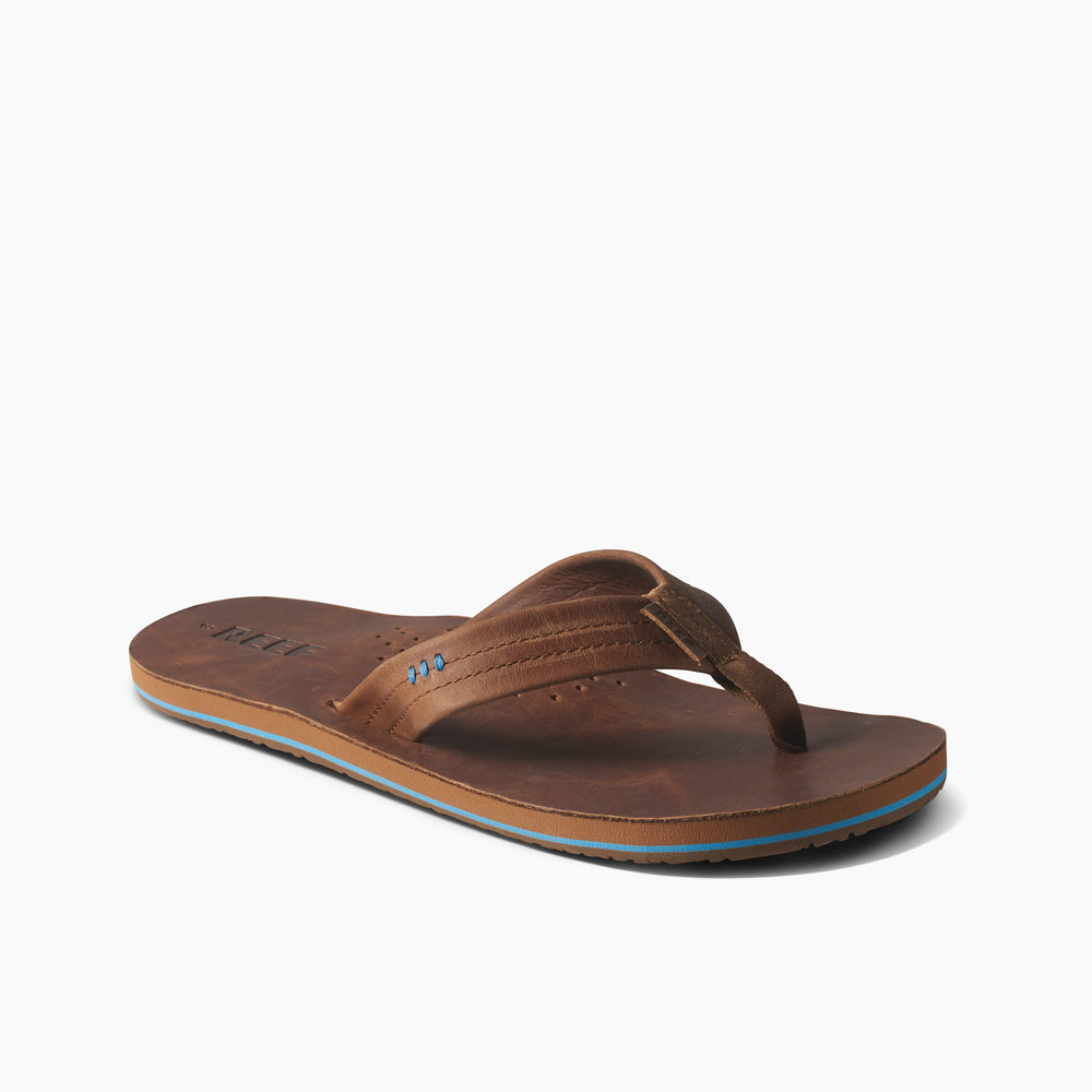 Reef Mens Draftsmen Leather Flip Flop Sandals ID 8hxjQmqo