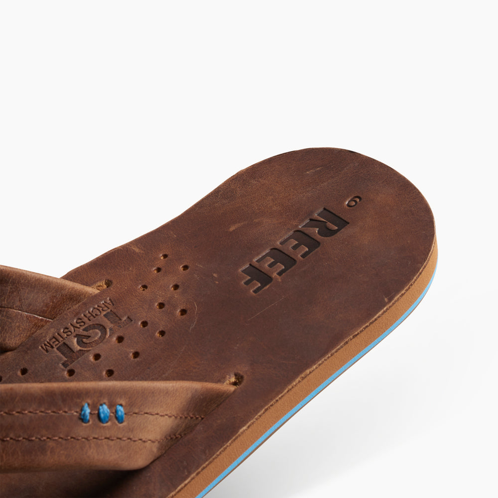 Reef Mens Draftsmen Leather Flip Flop Sandals ID 8hxjQmqo