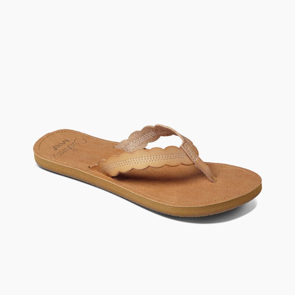 Reef Womens Cushion Celine Sandals in Natural ID 8nBZvLdO