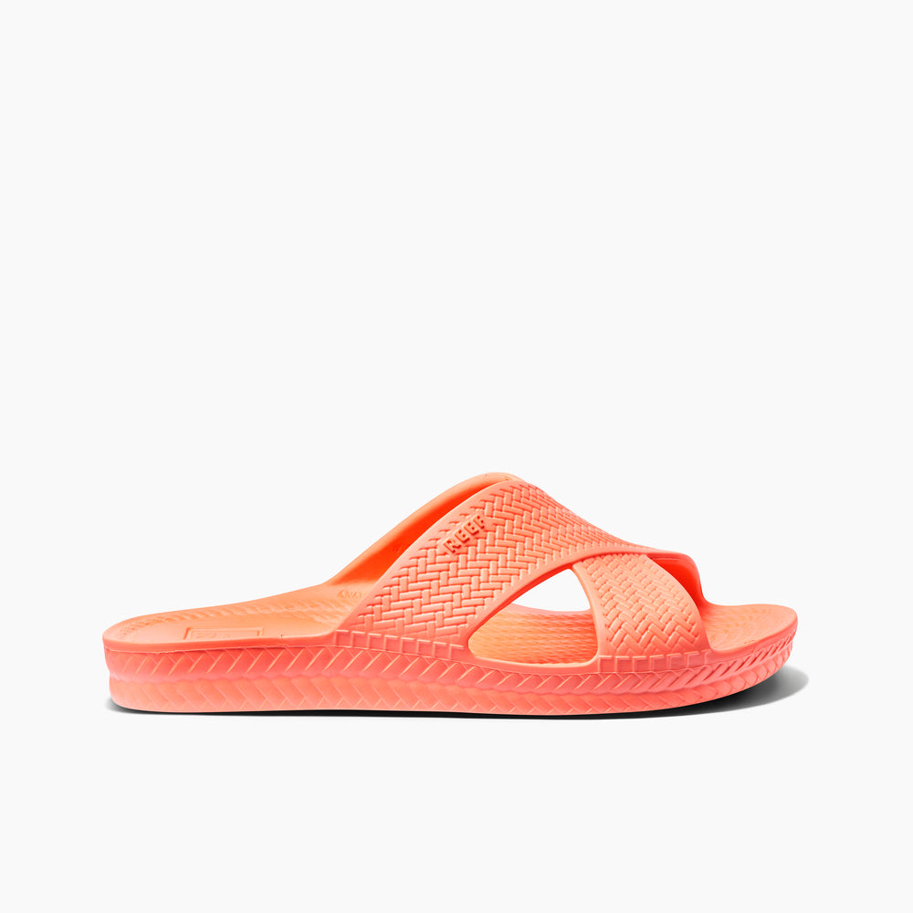 Reef Womens Water X Slide Slides in Neon Poppy ID 8oskYNNH