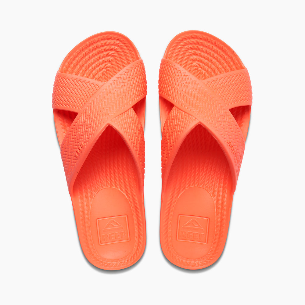 Reef Womens Water X Slide Slides in Neon Poppy ID 8oskYNNH