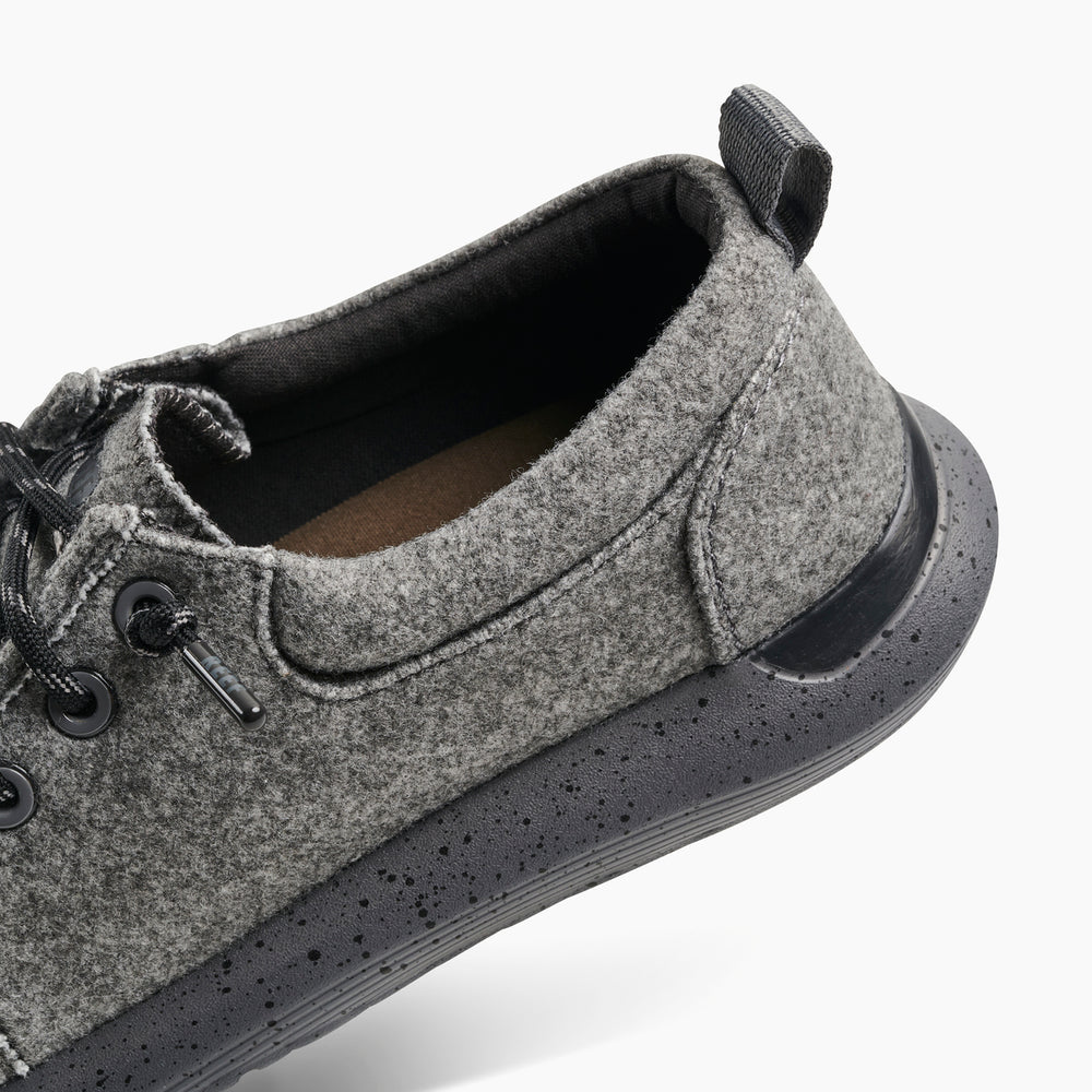 Reef Mens SWELLsole Cutback Rocker Bottom Shoes in Grey Wool ID 9PXEPMPD