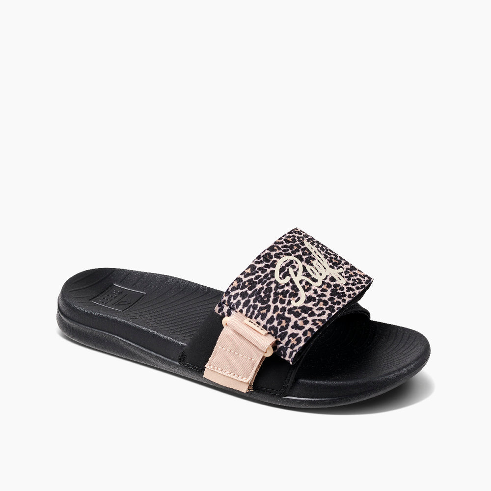 Reef Womens Boozie Slide Sandals (Leopard) ID BijSIfqW