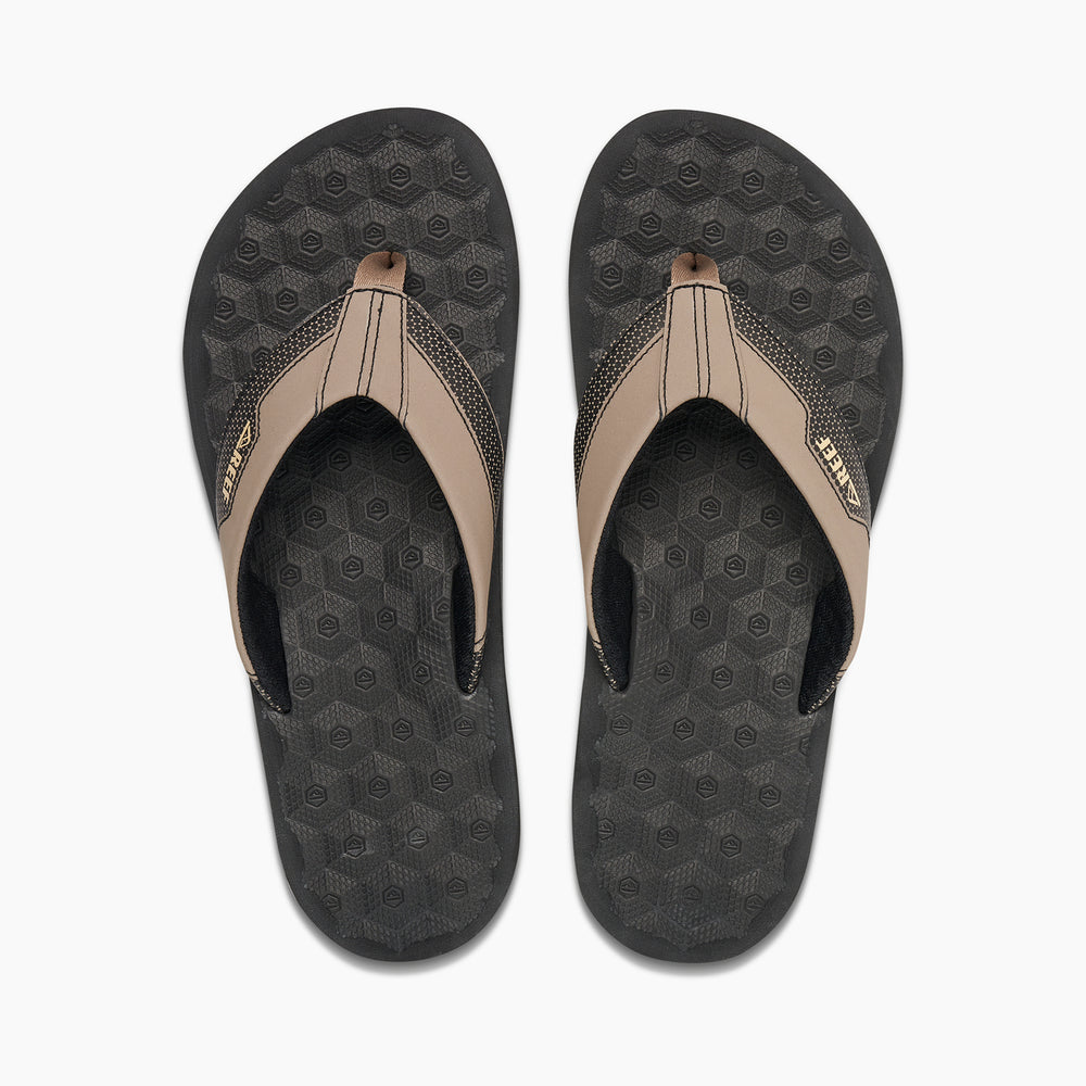 Reef Mens The Ripper Sandals (Black/Tan) ID BmhLckZN
