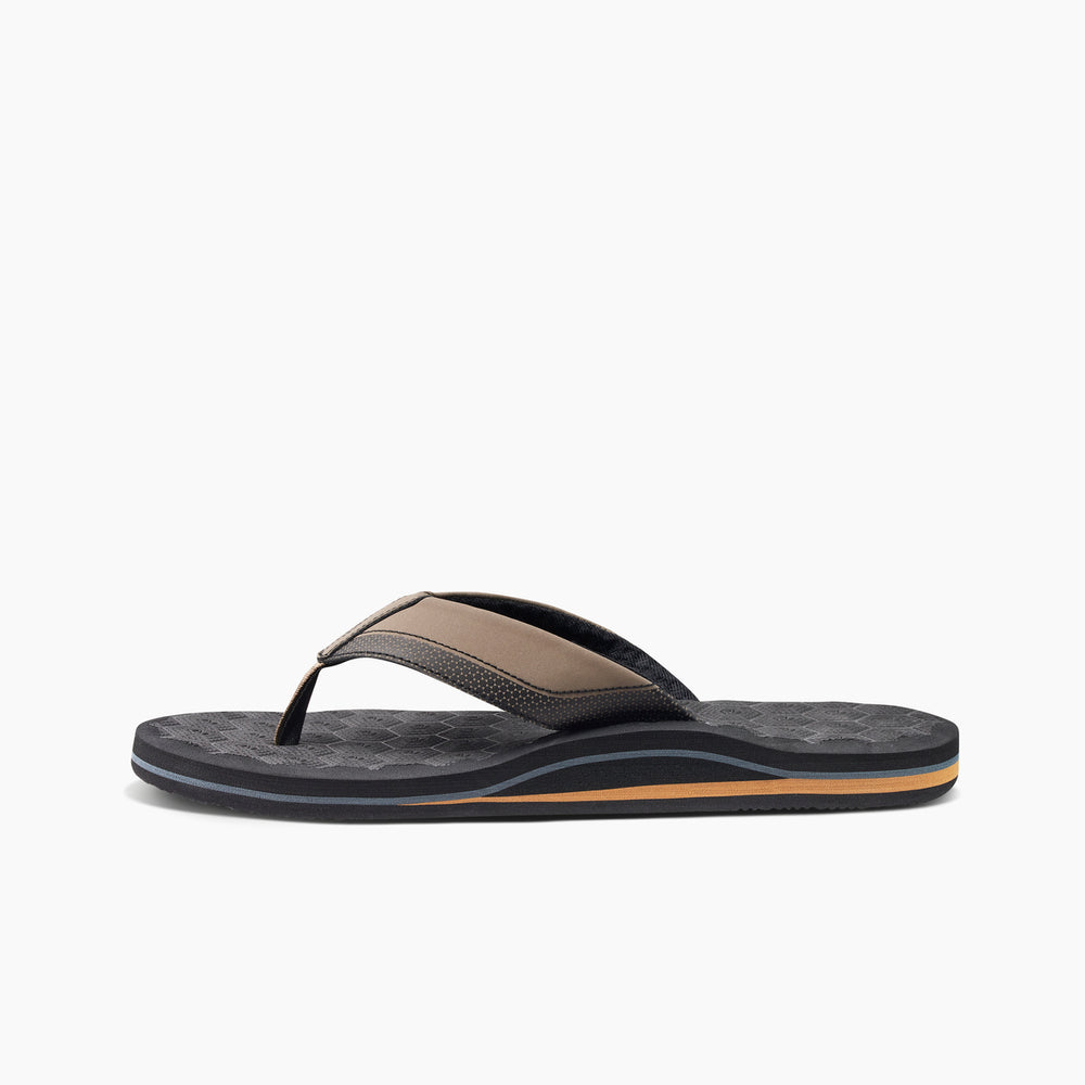 Reef Mens The Ripper Sandals (Black/Tan) ID BmhLckZN