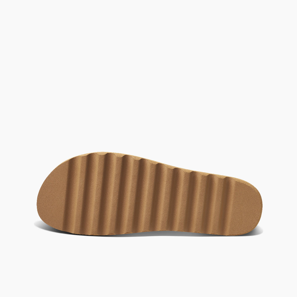 Reef Womens Cushion Vista Hi Slides in Chocolate ID ClZro3aU