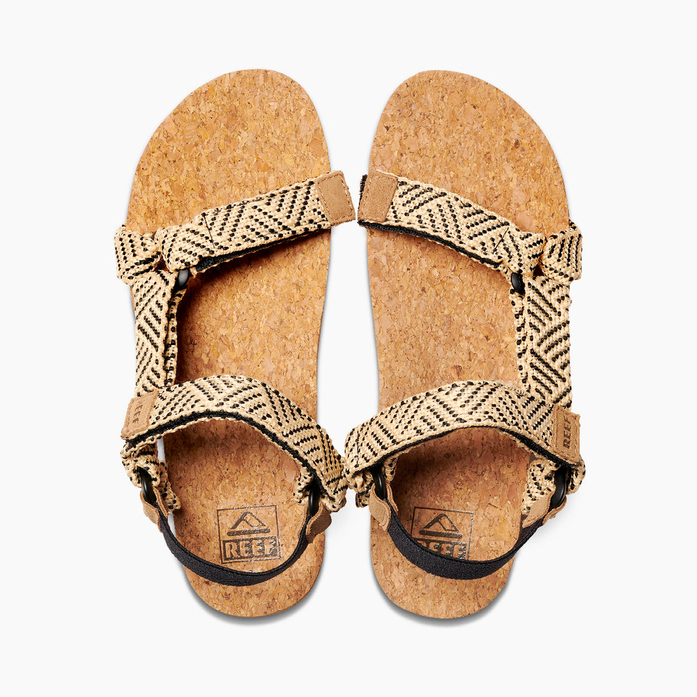 Reef Womens Cushion Rem Sandals (Black/Tan) ID DHlgteIx